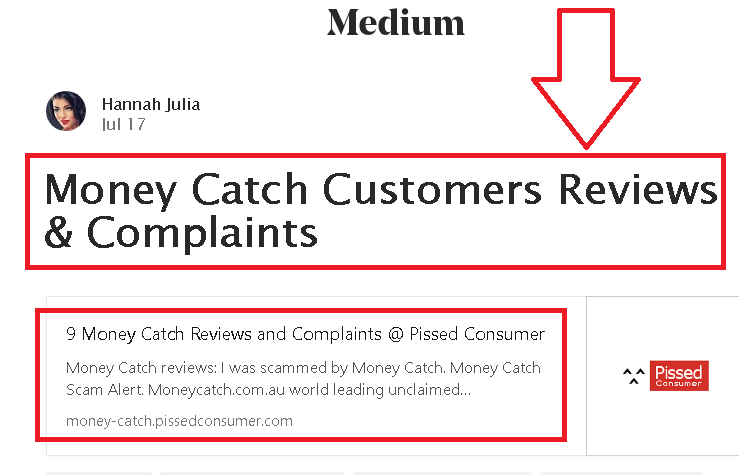 money catch complaints reviews on pissed consumer